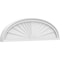 Ekena Millwork Elliptical Sunburst Architectural Grade PVC Pediment, 38"W x 10-1/2"H x 2"P PEDPS038X105ELL01 - alternate 1